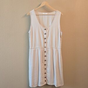 Grace and Lace Cream Button Down Dress